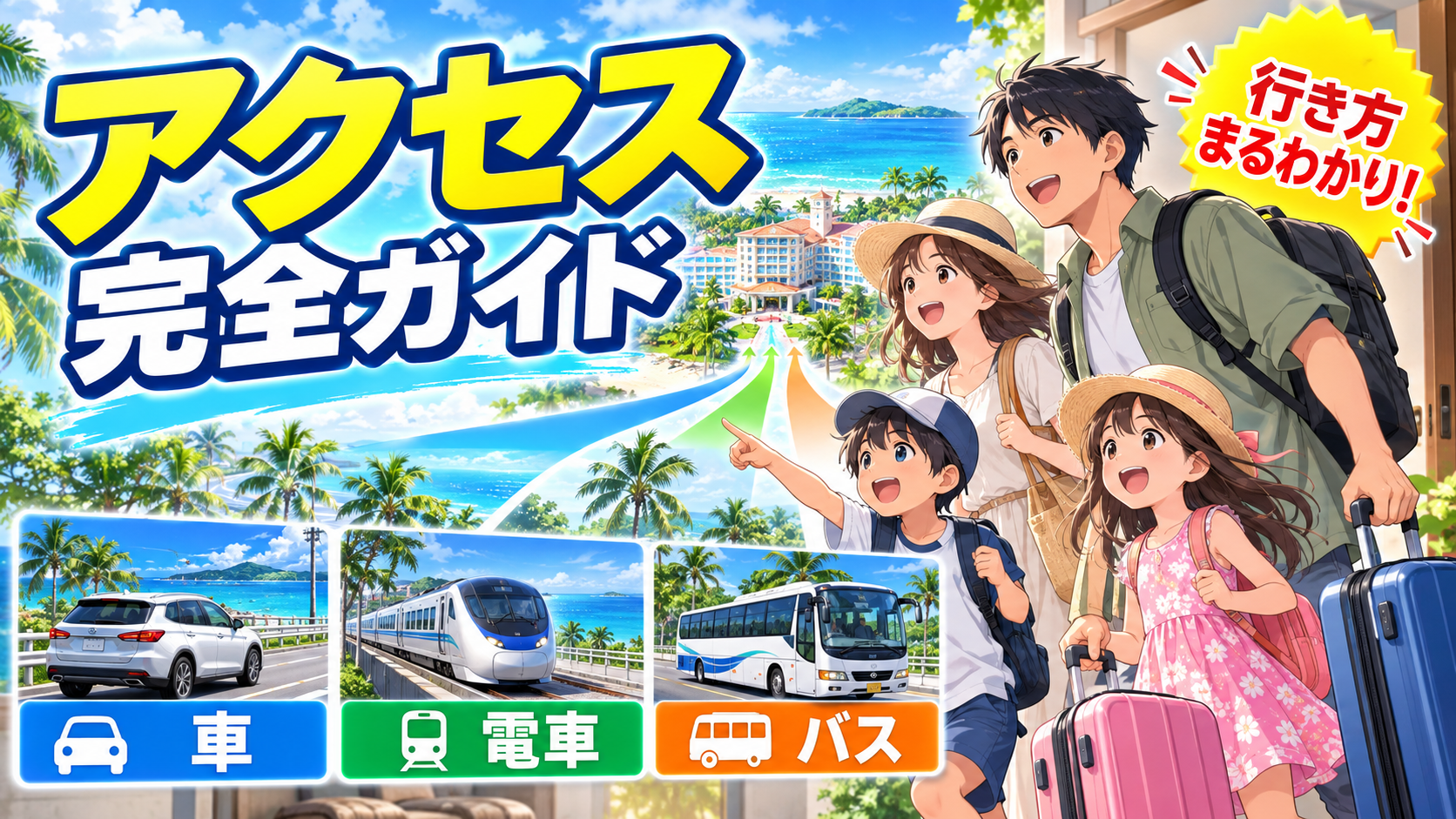 スパリゾートハワイアンズへのアクセス|車・電車・バスでの行き方を解説