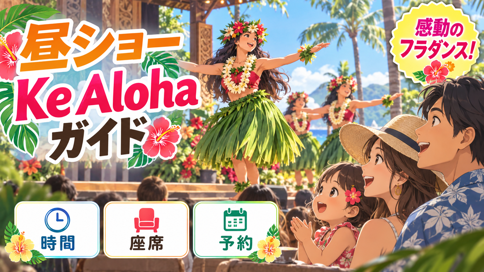 ハワイアンズ昼ショー「Ke Aloha」を解説|開始日・演目・出演団体