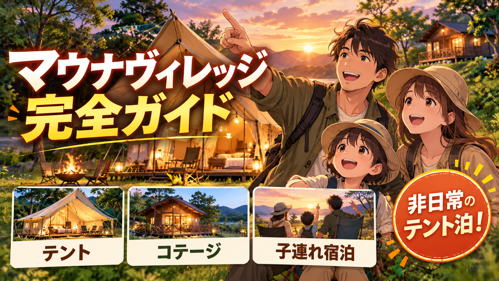 マウナヴィレッジ完全ガイド|宿泊タイプ・シャトルバス・荒天時の注意点