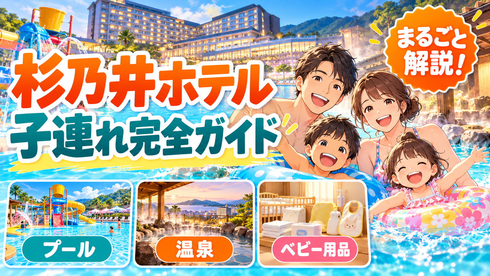 杉乃井ホテル子連れ完全ガイド|館・プール・温泉・食事を総まとめ