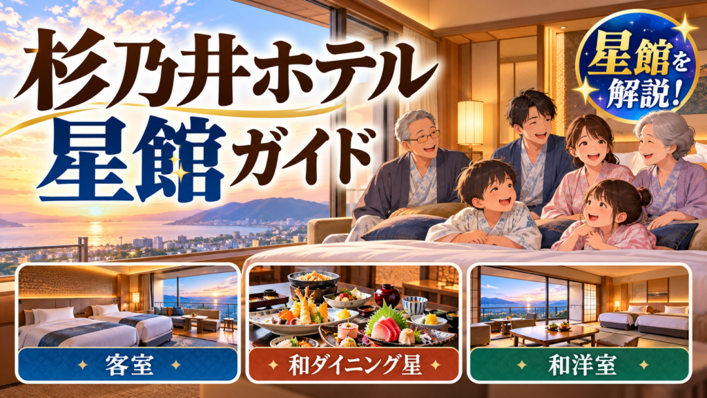 杉乃井ホテル 星館完全ガイド｜客室・和ダイニング星・館内施設を解説