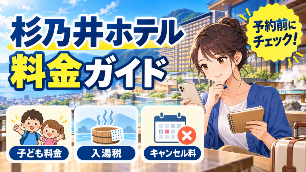 杉乃井ホテルの料金ガイド｜子ども料金・入湯税・キャンセル料を解説