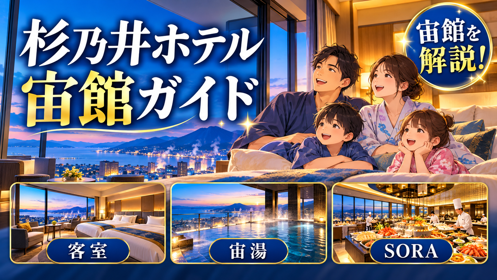 杉乃井ホテル 宙館完全ガイド|客室・宙湯・食事を解説