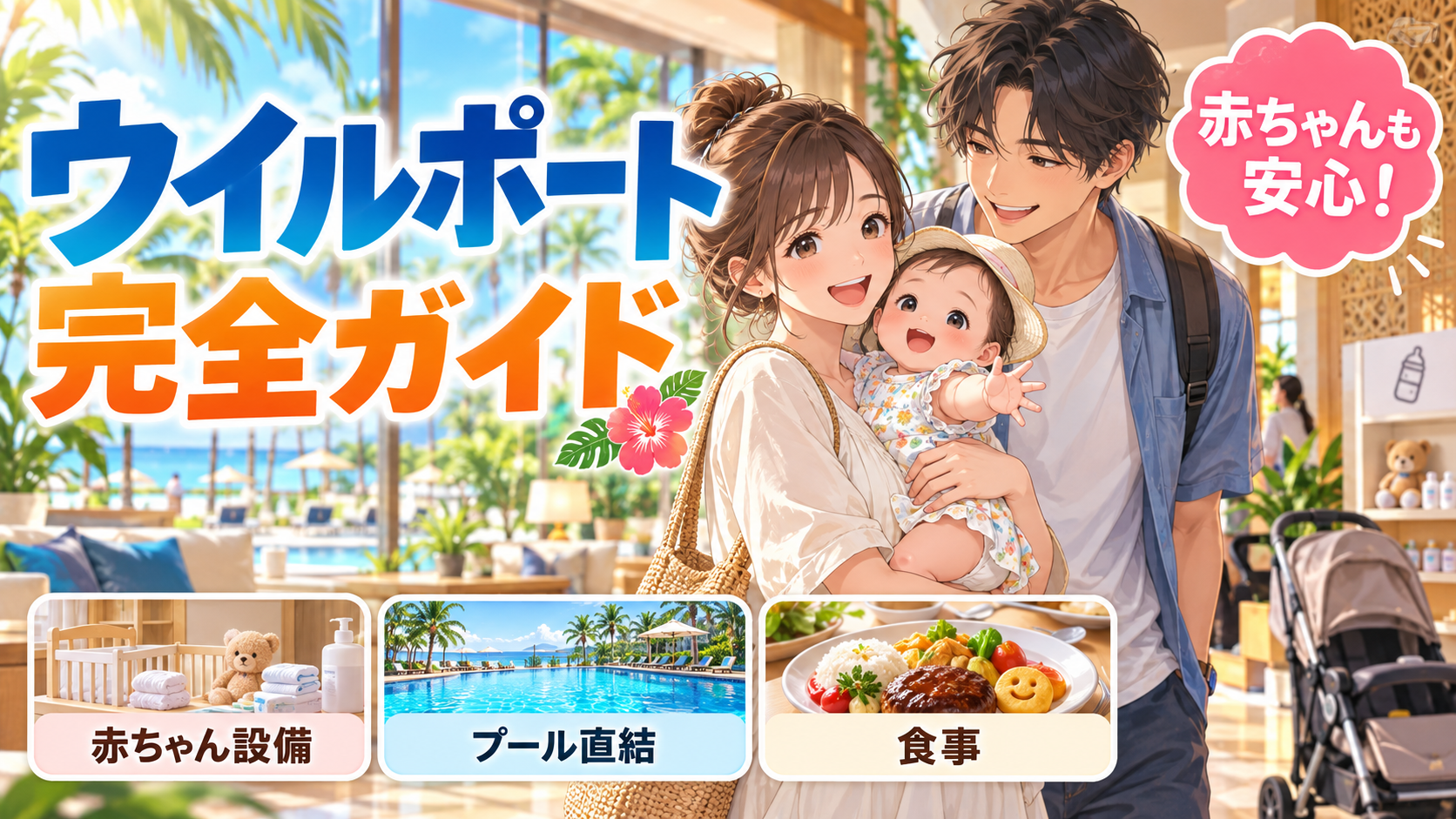 ウイルポート完全ガイド｜プールに一番近い理由と客室・温泉を解説