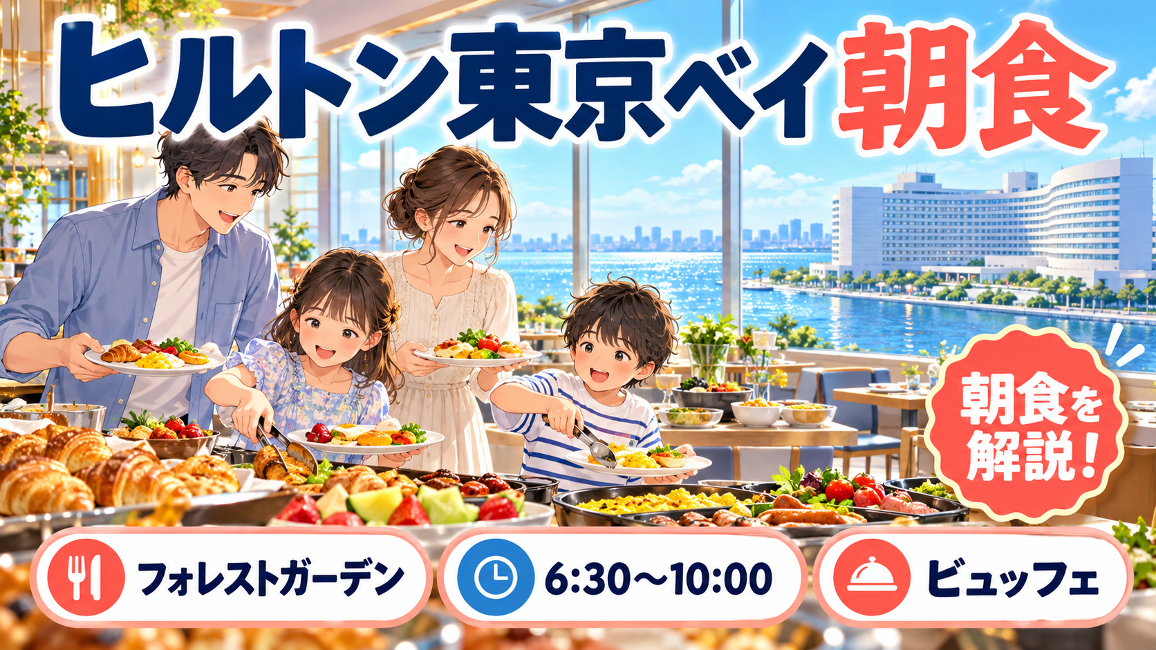 ヒルトン東京ベイの朝食|フォレストガーデンの時間・料金・混雑する時間帯を解説