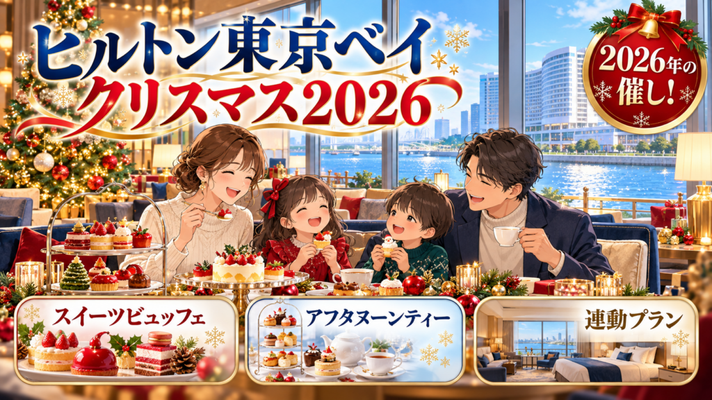 ヒルトン東京ベイのクリスマス2026｜スイーツビュッフェ・アフタヌーンティー・連動プラン