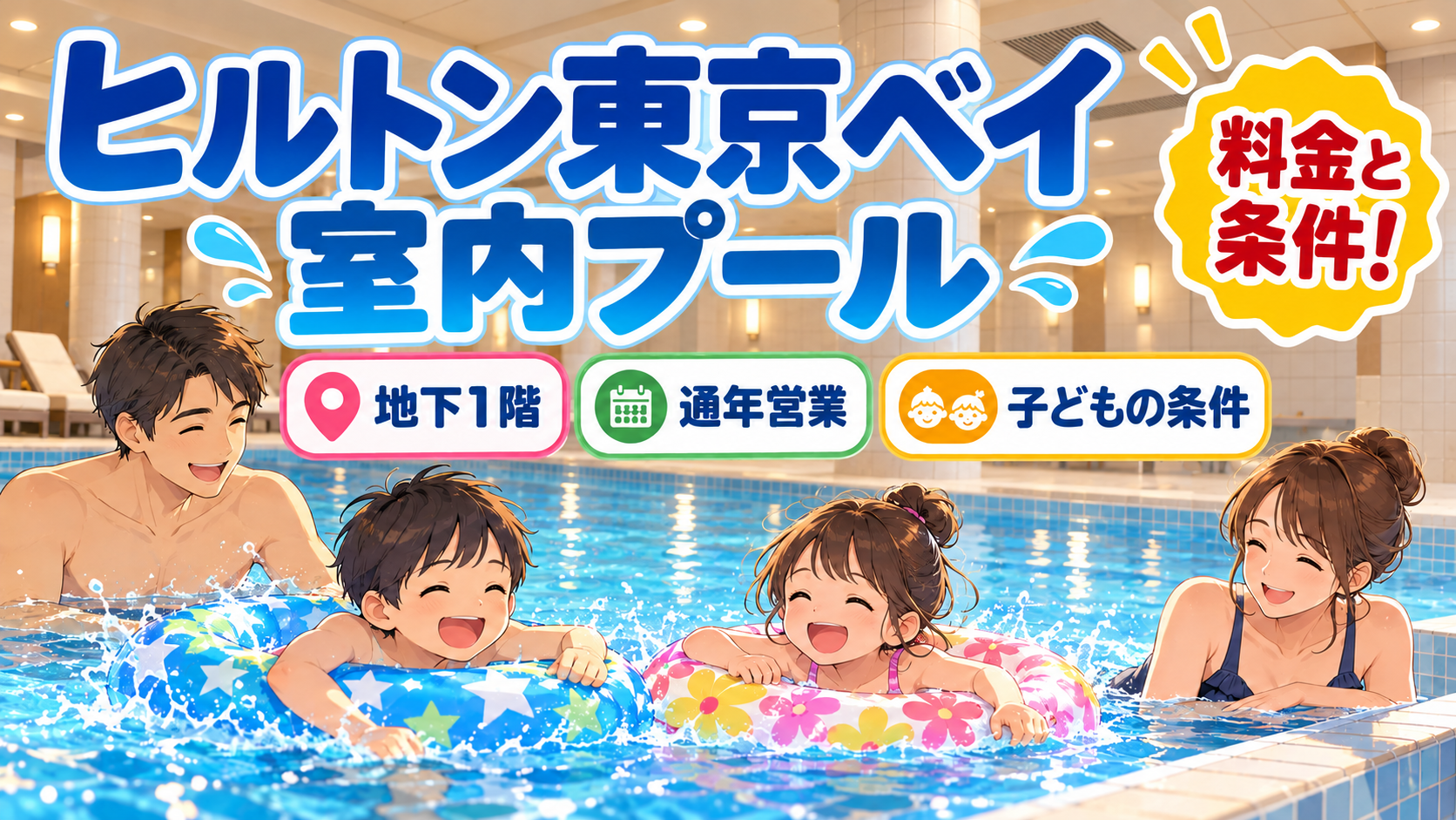 ヒルトン東京ベイの室内プール|料金・営業時間・子どもの利用条件を解説
